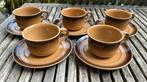 5x kop & schotel Sweden vintage retro, Ophalen of Verzenden
