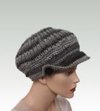 Gebreide pet in antraciet grijstinten, Kleding | Dames, Hoeden en Petten, Verzenden, Nieuw, One size fits all, Pet