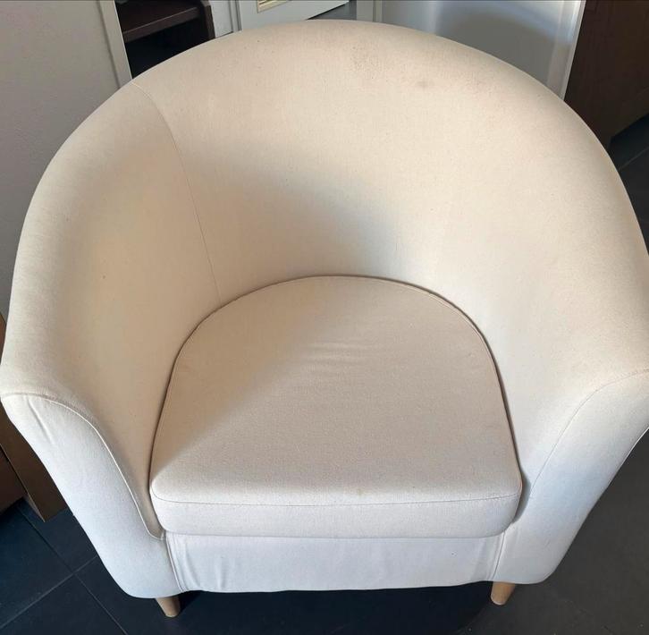 IKEA Tullsta fauteuil - comfortabel en stijlvol!, Huis en Inrichting, Fauteuils, Gebruikt, Stof, 50 tot 75 cm, Minder dan 75 cm