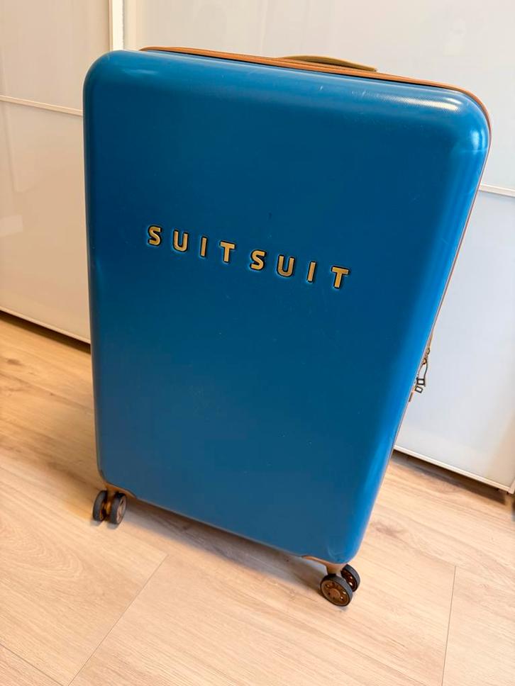SuitSuit Koffer + trolley - Seaport Blue, Sieraden, Tassen en Uiterlijk, Koffers, Gebruikt, Hard kunststof, 70 cm of meer, 45 tot 55 cm