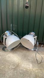 Witte vintage lampen set, Gebruikt, Overige typen, Overige fittingen, Ophalen