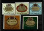Hajenius   5 etiketjes, Verzamelen, Ophalen of Verzenden, Gebruikt, Sigarenbandjes