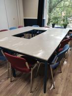 Tafels, Huis en Inrichting, Tafels | Eettafels, Ophalen, Metaal, Gebruikt, 50 tot 100 cm