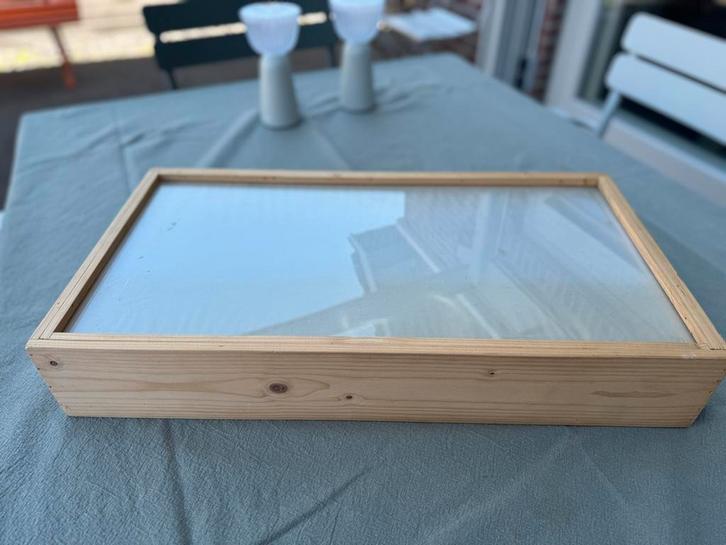 Vintage Lichtbak met Houten Frame, Hobby en Vrije tijd, Tekenen, Zo goed als nieuw, Overige typen, Ophalen of Verzenden