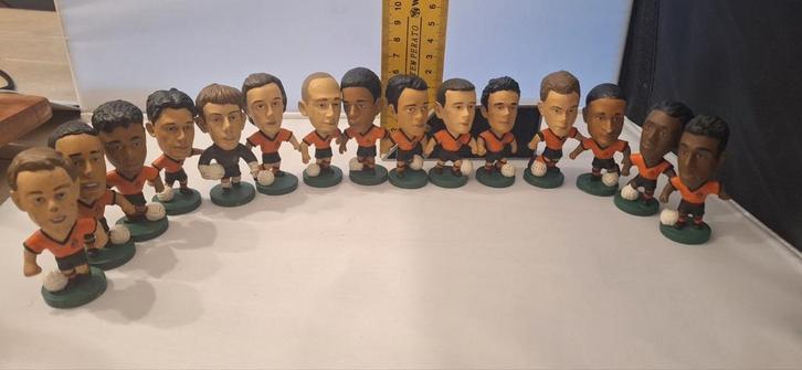 Nederlands elftal poppetjes set/15 (19.5), Verzamelen, Sportartikelen en Voetbal, Gebruikt, Beeldje of Poppetje, Overige binnenlandse clubs