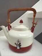 Vintage Droste Cacaopot met Riet Handvat, Antiek en Kunst, Ophalen of Verzenden