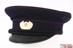 Vintage Uniform pet D.D.R. VEB donker blauw 57 goede staat, Kleding | Heren, VEB, Ophalen of Verzenden, Pet, 57 cm (M, 7⅛ inch) of minder