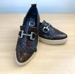 RDA Roberto d'Angelo leer crocostructuur schoenen mt 37, Kleding | Dames, Schoenen met lage hakken, Bruin, Roberto d' Angelo, Ophalen of Verzenden