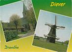 DIEVER Kerk en Molen, Verzenden, 1980 tot heden, Gelopen, Drenthe