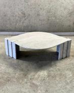 Vintage Carrara marmeren salontafel eye-shape, Antiek en Kunst, Antiek | Meubels | Tafels, Ophalen