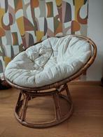 Witte rotan loungestoel, Ophalen, Wit, Eén