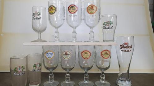 Bierglazen  Grolsch, Verzamelen, Biermerken, Gebruikt, Glas of Glazen, Grolsch, Ophalen