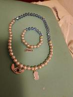 Stitch Armband & Ketting Set, Ophalen, Zo goed als nieuw, Blauw, Ketting