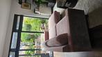Bankstel velvet roze met hocker, Ophalen, Gebruikt
