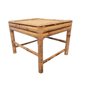 Vintage bamboe plantentafeltje beschikbaar voor biedingen