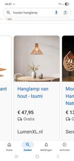 Hanglampen van hout., Ophalen, Zo goed als nieuw, Hout, Minder dan 50 cm
