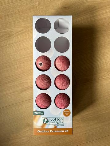 Cotton ball lights outdoor 12 stuks dirty rose  beschikbaar voor biedingen