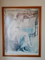 Michelangelo Erythraeïsche Sibille - Ingelijste Print, Ophalen, Zo goed als nieuw, Foto of Poster, 75 cm of meer
