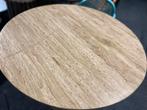 Bijzettafel/ kleine eettafel rond volledig echt travertin, Huis en Inrichting, Ophalen, Overige materialen, Rond, Nieuw