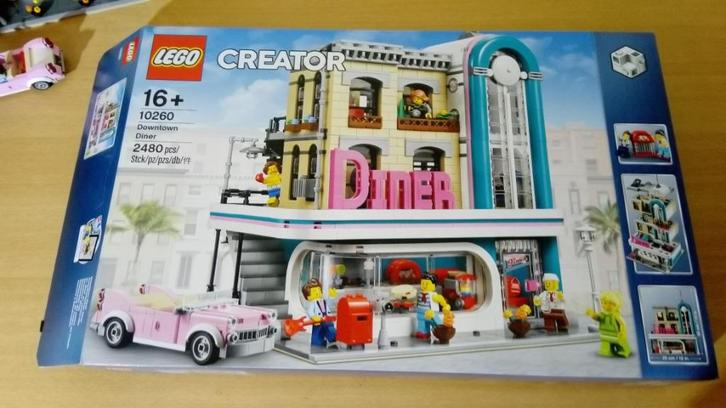 Lego 10260 Downtown Diner, Kinderen en Baby's, Speelgoed | Duplo en Lego, Zo goed als nieuw, Lego, Complete set, Ophalen of Verzenden