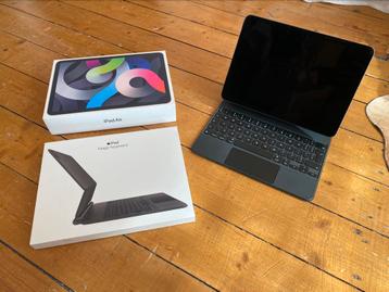 Apple iPad Air 10.9" (2020) 256 GB grijs + Magic Keyboard beschikbaar voor biedingen