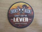 bierviltje: hert bier, Verzamelen, Biermerken, Ophalen of Verzenden, Zo goed als nieuw, Viltje(s), Overige merken