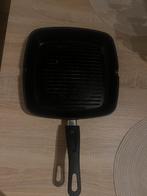 Grillpan 28x28 cm, Gebruikt, Inductieplaat, Aluminium, Ophalen of Verzenden