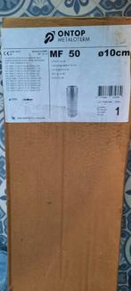 Metaloterm RVS Dubbelwandige doorsnede 10cm x 50cm lang, Ophalen of Verzenden, Nieuw, Afzuiger