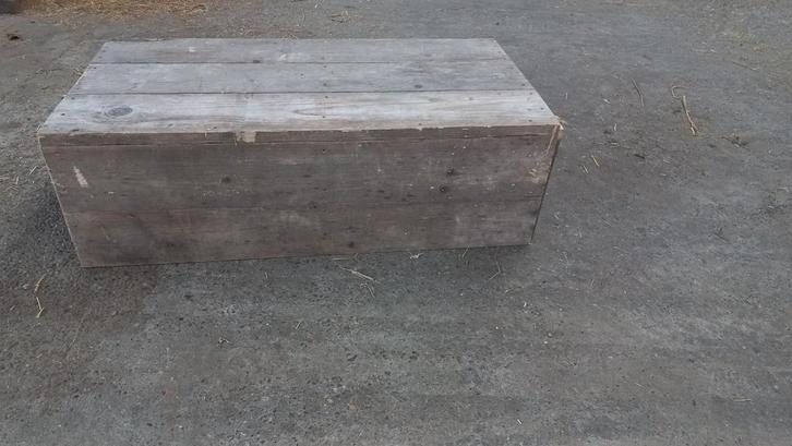 Stoere Steigerhouten Tafel - 115x58x40cm, Huis en Inrichting, Tafelonderdelen, Gebruikt, Tafelblad, 100 tot 150 cm, 50 tot 100 cm