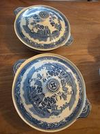 2 Old Willow dekschalen - Puntgaaf!, per stuk, Ophalen of Verzenden