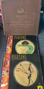 Antieke Grammofoonplaten - Brahms & Pilotone, Antiek en Kunst, Ophalen