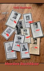 10X duitse sterbebild  1943 WW2 Oorlog Oostfront setje 3, Ophalen of Verzenden, Bidprentje