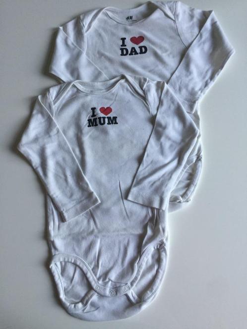 2 rompers, met lange mouw maat 92 zgan (N187), Kinderen en Baby's, Kinderkleding | Maat 92, Zo goed als nieuw, Jongen, Nacht- of Onderkleding