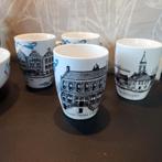 Elfsteden servies Jet. 1 schaal, 4 mokken, Franeker Dokkum, Ophalen of Verzenden, Gebruikt, Overige stijlen