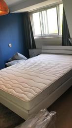 Gratis 160x220 bed incl. matras & lattenbodem (beschadigd), Ophalen, Gebruikt, Tweepersoons, 160 cm