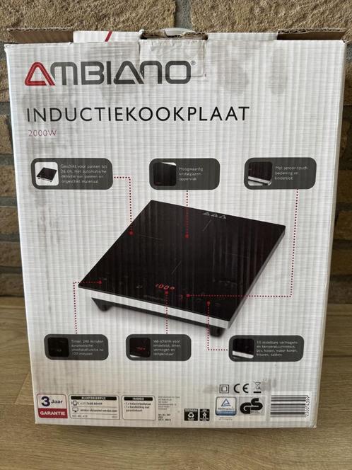 Ambiano inductie kookplaat 2000W nieuw in doos, Witgoed en Apparatuur, Kookplaten, Nieuw, Vrijstaand, Inductie, 3 kookzones of minder