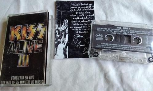 Cassette Kiss Allive III TOP LIVE CONCERT ZELDZAAM UNIEK, Cd's en Dvd's, Cassettebandjes, Gebruikt, Origineel, Rock en Metal, 1 bandje