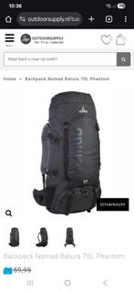 Nomad Batura 70L Trekking Rugzak, Ophalen, Nieuw, Zwart, 30 cm of meer