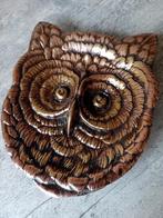 Vintage Bronzen Uil Vide Poche / Sleutelbakje, Overige materialen, Gebruikt, Schaal, Ophalen of Verzenden