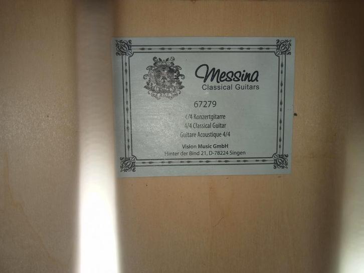 Messina Klassieke Gitaar - Model 67279, Muziek en Instrumenten, Snaarinstrumenten | Gitaren | Akoestisch, Gebruikt, Klassieke of Spaanse gitaar