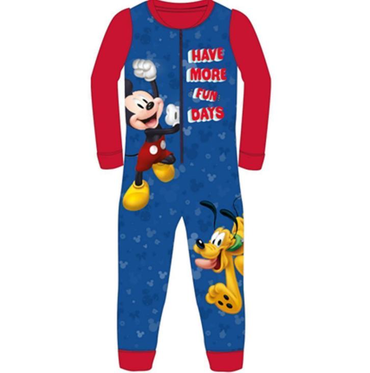Mickey Mouse Fleece Onesie - Pluto - Maat 92/98 - Disney, Kinderen en Baby's, Kinderkleding | Maat 92, Nieuw, Jongen, Nacht- of Onderkleding