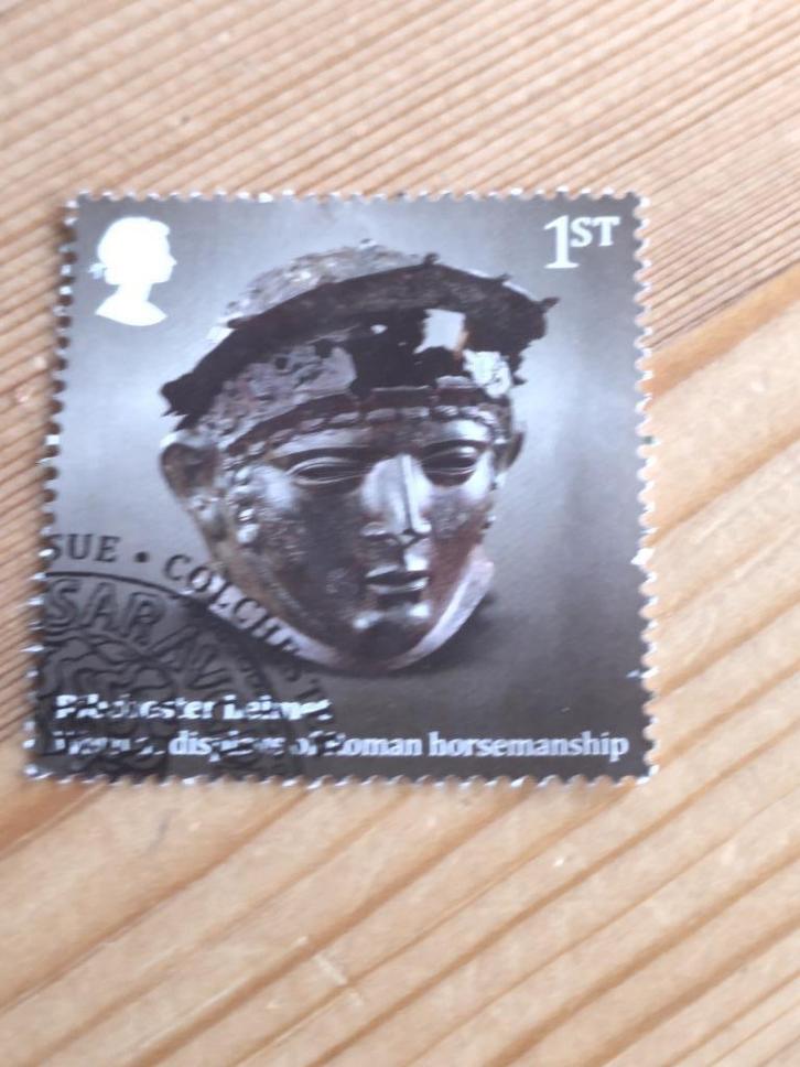 Engeland recent 1st romeinse helm, Postzegels en Munten, Postzegels | Europa | UK, Gestempeld, Ophalen of Verzenden