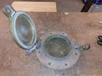 Messing patrijspoort met klep (17 cm)