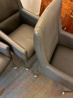 6 Eetkamerstoelen op Wielen - RVS Pootjes, Ophalen