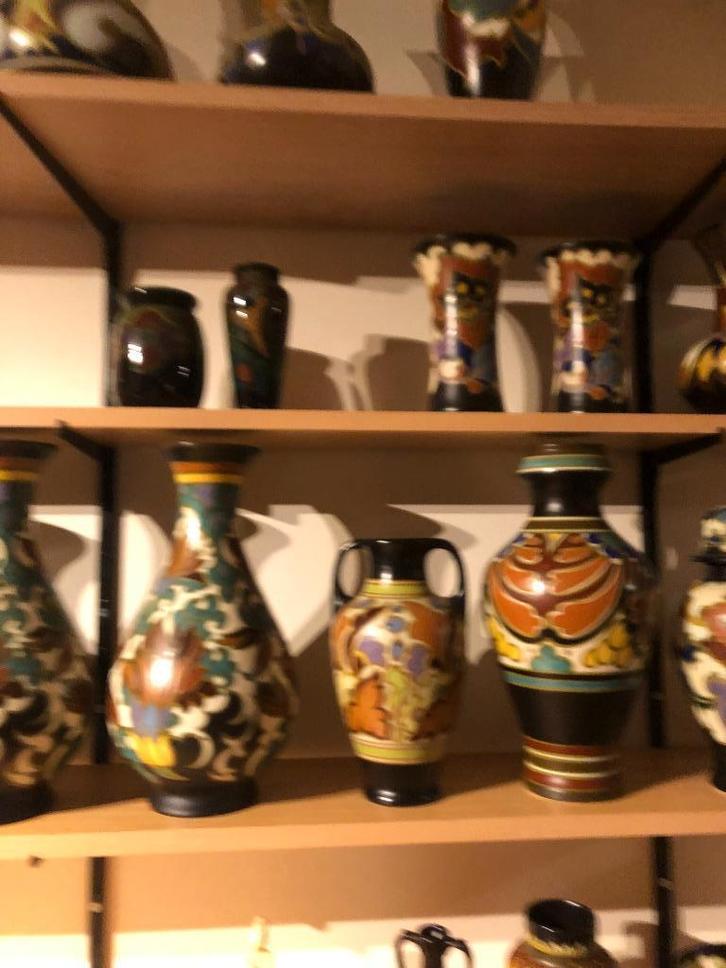 VERZAMELAAR STOPT MET GOUDA PLATEEL, Antiek en Kunst, Antiek | Keramiek en Aardewerk, Ophalen