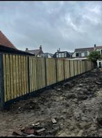 hout-beton 21planken grenen schutting €110,- pm incl montage, Ophalen, 1 tot 2 meter, 6 meter of meer, Nieuw