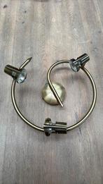 Plafondlamp messing halogeenverlichting, Ophalen of Verzenden, Zo goed als nieuw, Metaal of Aluminium