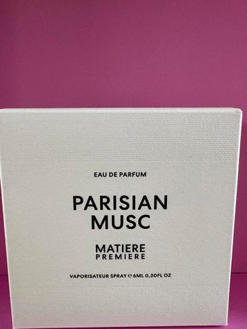Matiere Premiere Parisian Musc eau de parfum spray 6ml beschikbaar voor biedingen