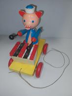 Trekspeeltje - houten varken - Jaren '60, Ophalen of Verzenden