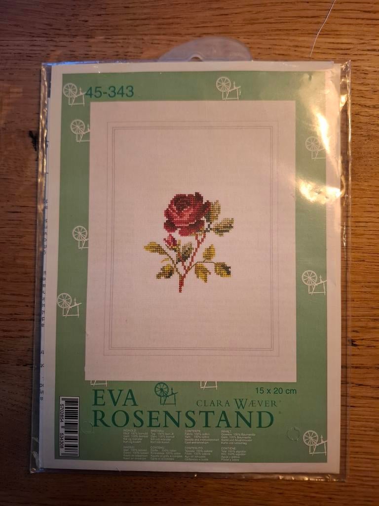 Eva Rosenstand Borduurpakket 45-343 - Roos, Ophalen of Verzenden, Nieuw, Natuur